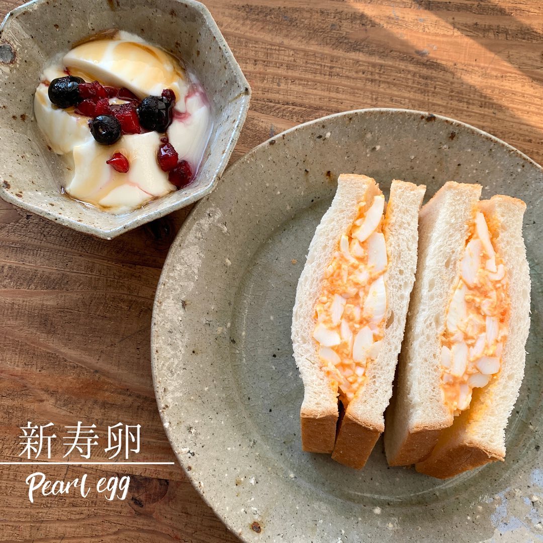 新寿卵で作ったたまごサンド